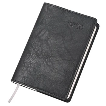 

2020 Year Planner Diary A6 Paper Weekly PU Leather Stationary Schedule Gifts Four Languages Version School Notebook Bendable