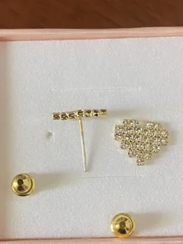 

Gold Earrings Hoops Teardrop Versatile With Red Pearl Minimalist Women'S Long Helix Piercing Lover Jewelry For Women Female