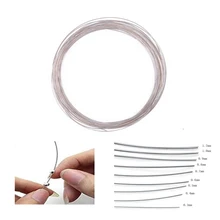 Fil de fer en argent Sterling 0.5 de 0.3 mètres, 1.2 à 925mm, pour la fabrication de bijoux, bracelets, boucles d'oreilles