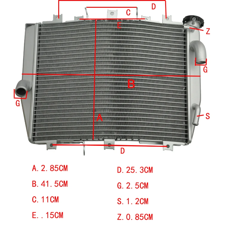 Сменный радиатор охлаждения для Kawasaki Ninja ZX10R ZX 10R 2004 2005