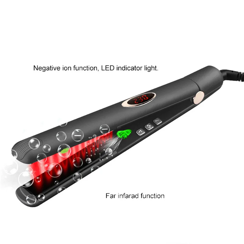 Инфракрасный Утюг для волос, быстрый нагрев, утюг с широким парикмахерским, паровой стайлер, профессиональные выпрямители, керамика