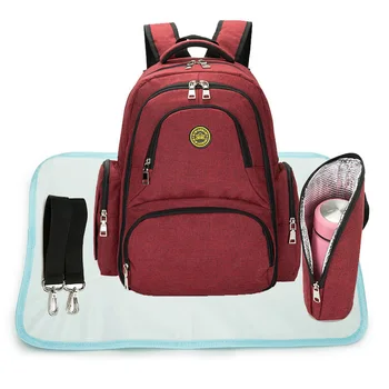 

Fashion New Unisex Baby Diapers Bag Backpacks Maternity Changing Pad Stroller Straps Baby Bags Water Proof Mummy Travel Backpack