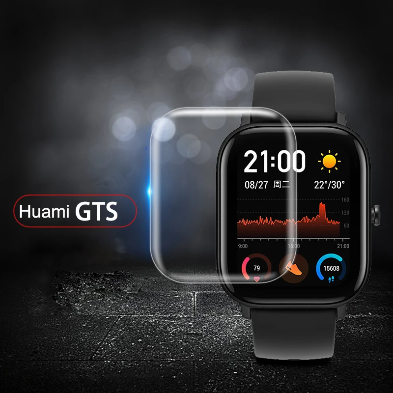 5pcs Film Guard Screen Protector For Xiaomi Huami Amazfit GTS Smart watch Soft TPU HD Protective TSLM1 | Электроника