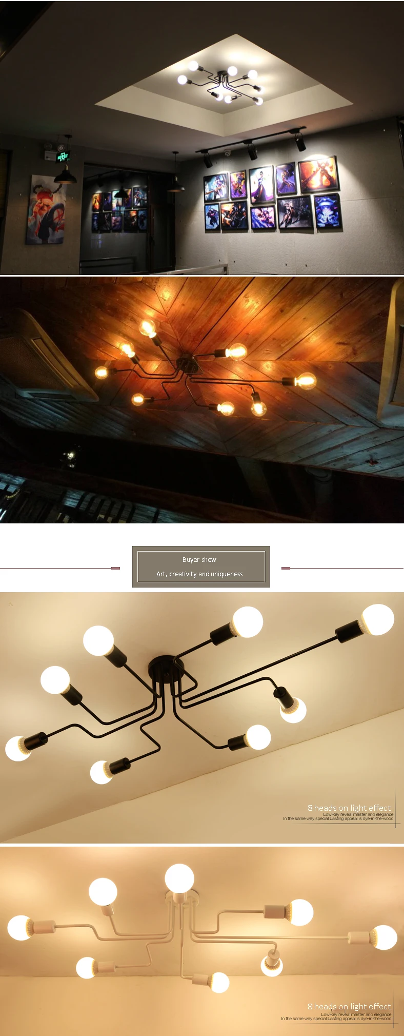 设计师铁艺吸顶灯创意个性铁艺顶灯酒吧咖啡店吧台复古怀旧吸顶灯-tmall_04