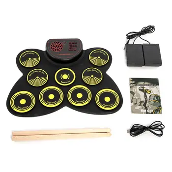 

Hand-rolled Electronic Drum Adult Children Beginners Home Portable Rack Drums