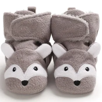 

Baby infant Girls Winter Warm Boots Newborn Toddler Soft fleece Sole Shoes 0-18M