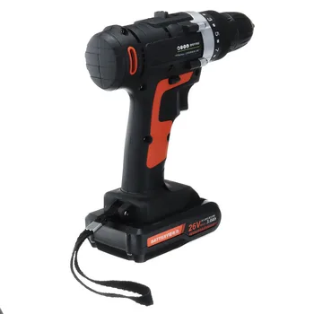 

26V 350Nm Rechargeable Electric Cordless Drill Screwdriver Power Driver Lithium Battery Multifunction Electric Power Drill Tools