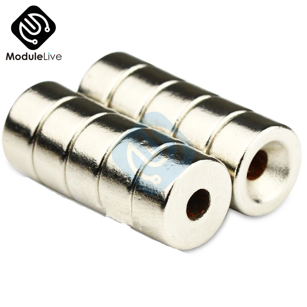 Forfærde Gym blive forkølet 10pcs/lot Set N50 Strong Disc Neodymium Magnets 10x5mm 10 X 5mm Hole 3m  Rare Earth Countersunk 10*5mm Permanent Magnet 10*5 - Magnetic Materials -  AliExpress