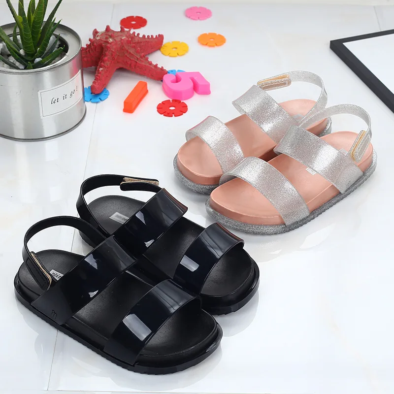 EXCARGO Summer Shoes Girl Sandals Plastic Roman Crystal Shoes For Children's 2020 New Jelly Shoes Kids Sandals Platform