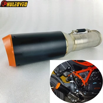Laser Mark Titanium Alloy Motorcycle Exhaust Middle Link Pipe for KTM 1290 Superduke R 2020-2023 Escape Moto Muffler ConnectPipe