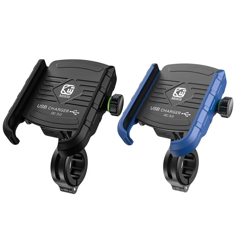 QC3.0 Cell Phone Mount Holder With USB Charger Suitable For Motorcycle Bicycle bike mobile phone holder usb charger