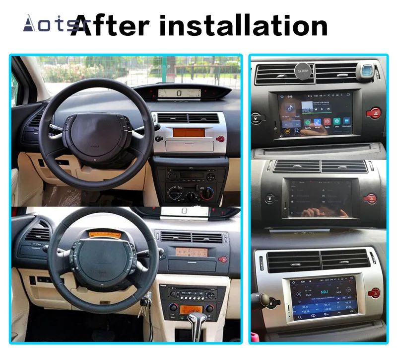 Discount DSP Android 9.1 Car GPS Navigation Car DVD Player For Citroen C4 C-Quatre Triumph 2005-2011Car Auto Stereo Radio Multimedia Player Head Unit 1