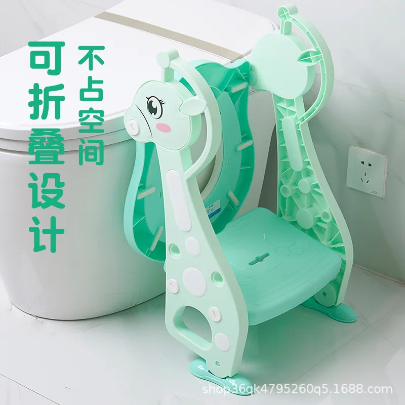 

Auxiliary Chamber Pot Ladder CHILDREN'S Toilet Seat Supplies Infants Baby Ladder Folding Potty