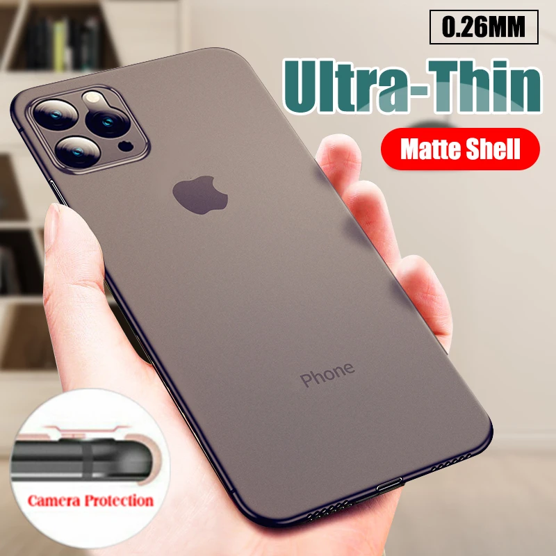 Luxury Ultra Thin Case For iPhone 11 Pro Max X XS XR XS Max PC Back Cover For iPhone 6 6s 7 8 Plus SE 2020 Shockproof Matte Case Luxury Ultra Thin Case For iPhone 11 Pro Max X XS XR XS Max PC Back Cover For iPhone 6 6s 7 8 Plus SE 2020 Shockproof Matte Case