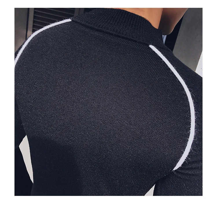 4 цвета контрастная окантовка sueter hombre slim fit полуводолазка пуловер для мужчин Vetement Homme trui heren коричневый slim fit