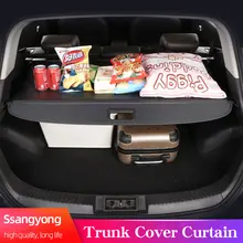 

Trunk Cover Curtain For Ssang Yong Rexton W/2II 2007-2017 Thickened Waterproof Wear-resistant Partition Interior Accessories