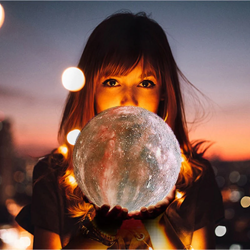 

3D printed LED night lights for home touch switch LED night lights bedroom decoration creative gifts