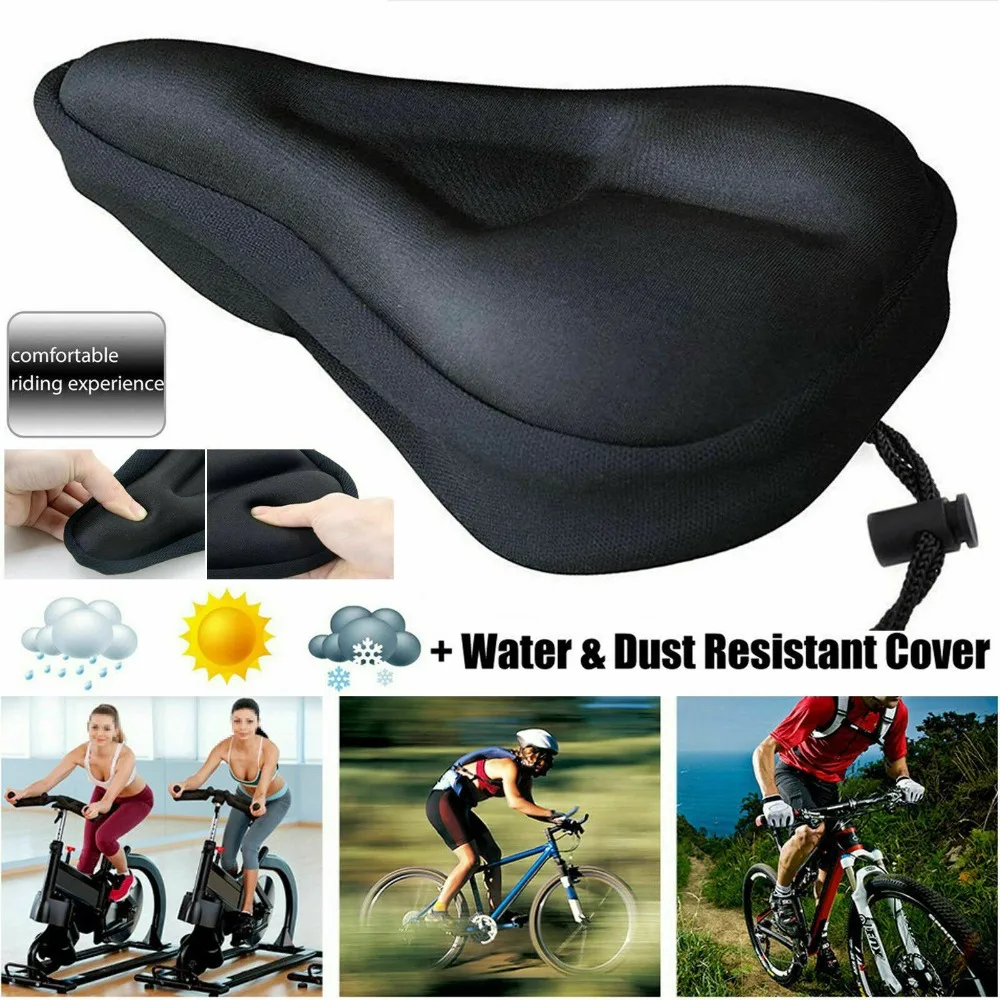 MTB Gel Comfort Saddle Bike Road Mountain Bicycle Cycling Seat Soft Cushion Pad