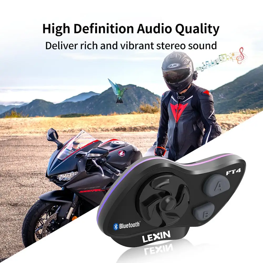 2019 LEXIN FT4 2 шт 1 4 Мотоциклист Bluetooth Переговорное Устройство для Шлема Мотогарнитура