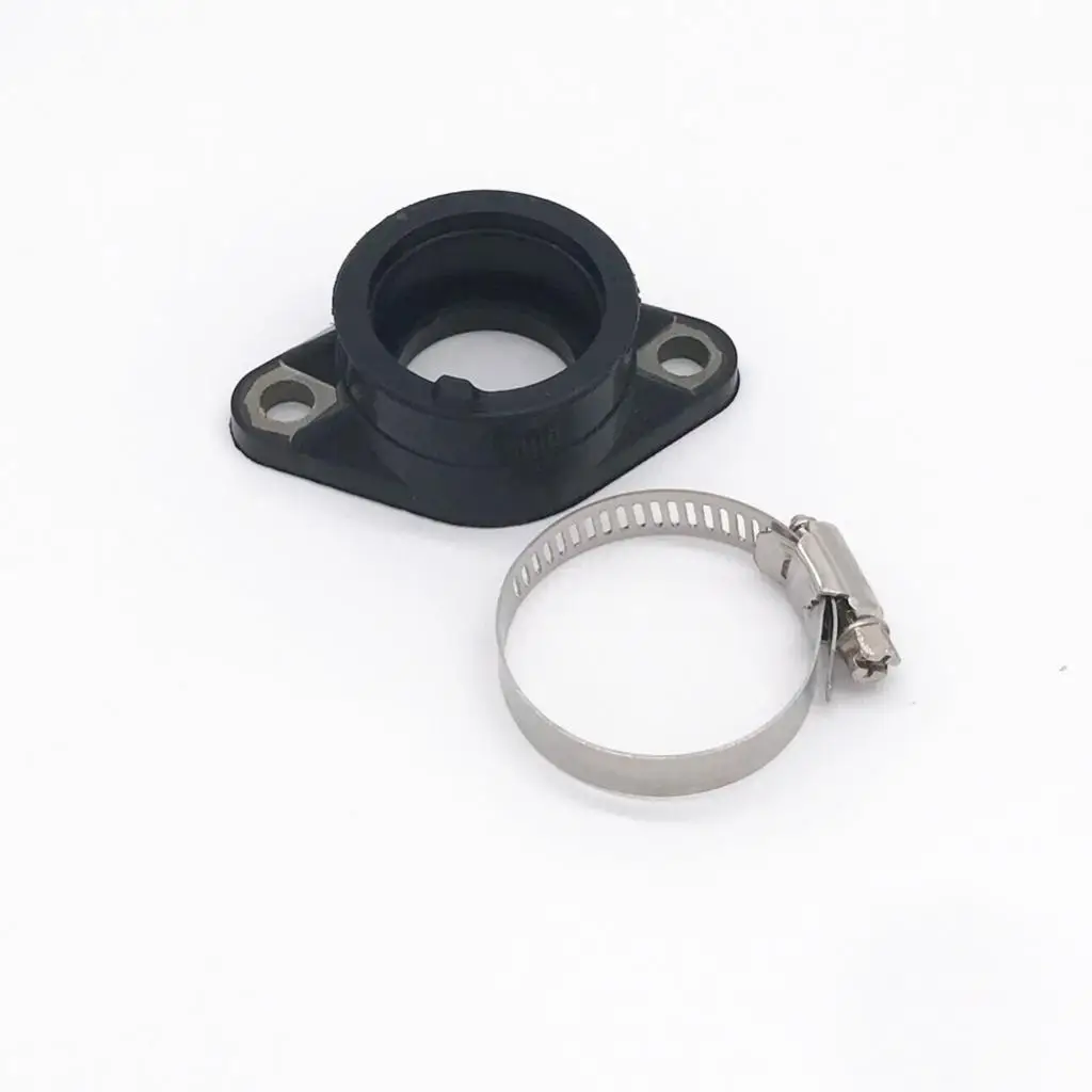 

Intake Manifold Carburetor Boot Joint + Gasket, Carb Air Inlet Joint for Suzuki GN125, GS125