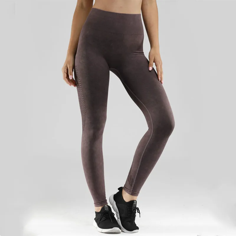 Ceny Colorvalue matowe bez szwu sportowe legginsy gimnastyczne kobiety Retro wysoka talia fitness sport joga spodnie Squatproof rajstopy uciskowe