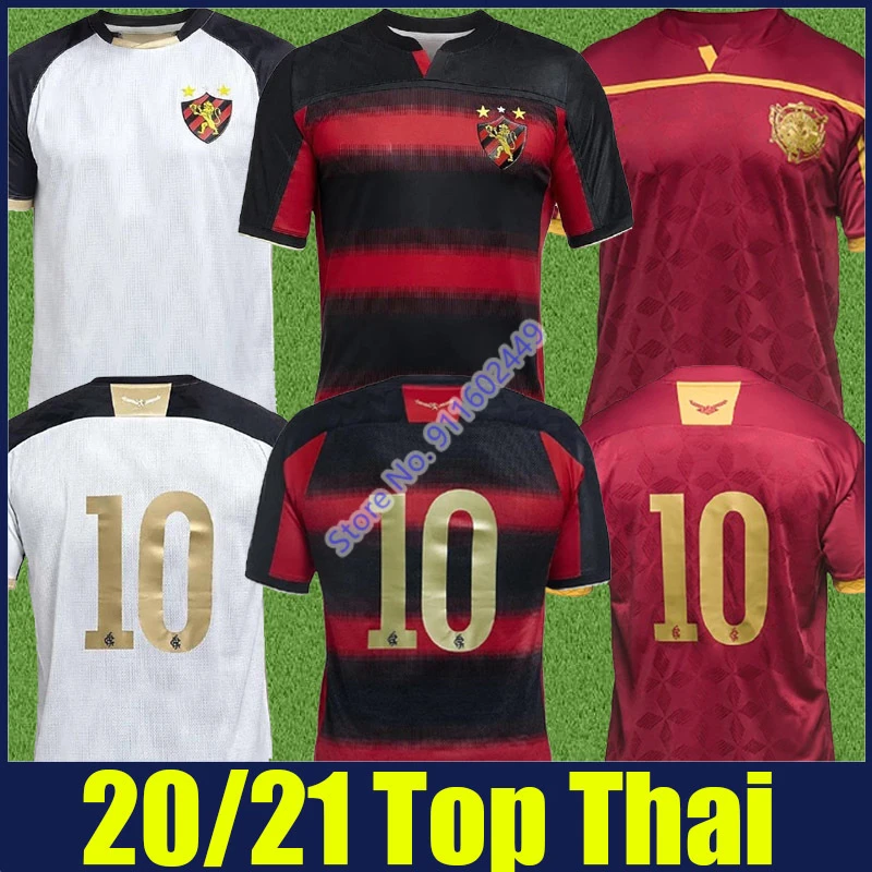 Camiseta de fútbol de Club Deportivo brasileño, camisa a rayas rojas y negras, HERNANE camisetas de camisa Recife, 2020, 2021| Camisetas de fútbol| - AliExpress