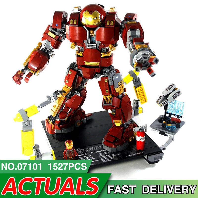 

Iron Man Hulkbuster Legoing Movie 76105 Marvel Action Figure Avengers Super hero Model Kit Building Blocks Bricks Kids Toys Gift