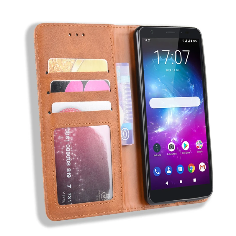 Для zte Blade A7 A5 чехол книжка кошелек винтажный тонкий магнитная кожа флип чехол Подставка для карт мягкий чехол Роскошный мобильный телефон сумка