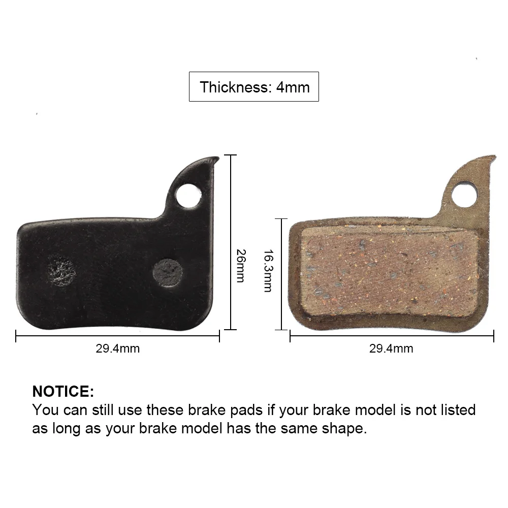 BIKEIN 2 Pairs Bicycle Hydraulic Disc Brake Pad For SRAM HRD Red 22 B1 HRD Force 22 HRD CX1 Cycling Resin Brake Pads MTB Parts