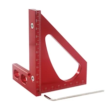 Règle de ligne triangulaire pour le travail du bois, outil de mesure d'angle carré, précision, Guide de scie