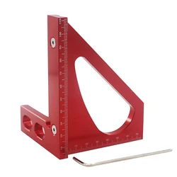 Règle de ligne triangulaire pour le travail du bois, outil de mesure d'angle carré, précision, Guide de scie 