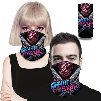 

2020 Anti-UV Man and Woman Seamless Balaclava Magic Scarf Neck Face Cover Head Bandana Shield Halloween dress up Men Bicycle