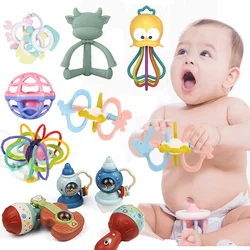 Hochet de dentition pour nouveau né, jouets éducatifs pour bébé de 0, 6 et 12 mois 