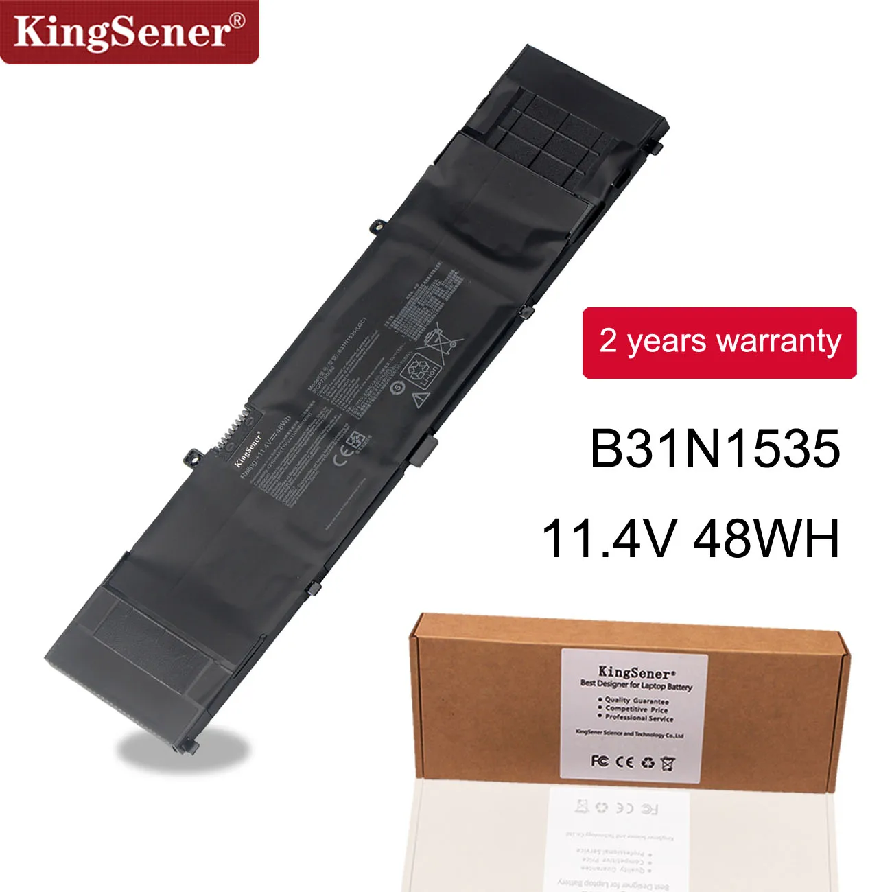 Tanie Kingsener B31N1535 bateria do laptopa asus ZenBook UX310 UX310UA UX310UQ UX410 UX410UA UX410UQ U4000U U400UQ RX310U 11.4V 48WH