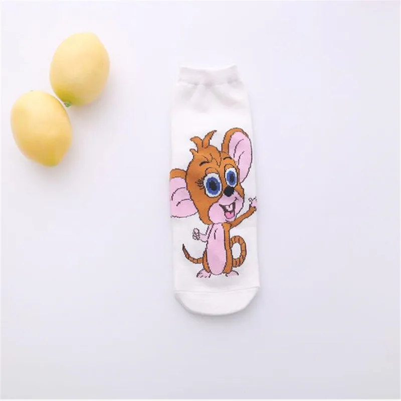 4 Носки в Корейском стиле с героями мультфильмов Kawaii; Новинка; модные теплые носки с мышкой из мультфильма для женщин; удобные дышащие хлопковые носки - Цвет: 4