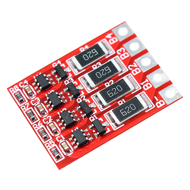 BMS 4S 18650 защитная плата литиевого и железного аккумулятора LiFePO4 12 8 В lto с