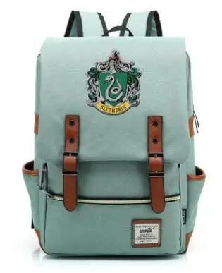 25 Mochila Magic Hogwarts Ravenclaw Слизерин Гриффиндор для мальчиков и девочек портфели для подростков школьные сумки холщовые женские мужские сумки - Цвет: 25