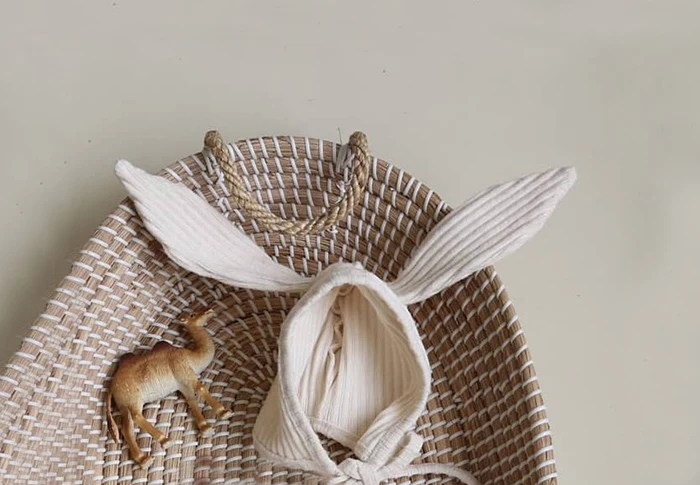white rabbit hat Одежда для малышей с кроликом; комбинезон для девочек; зимняя одежда для малышей; комбинезон с длинными рукавами для новорожденных мальчиков; Одежда для маленьких девочек; комбинезон для младенцев - Цвет: white rabbit hat