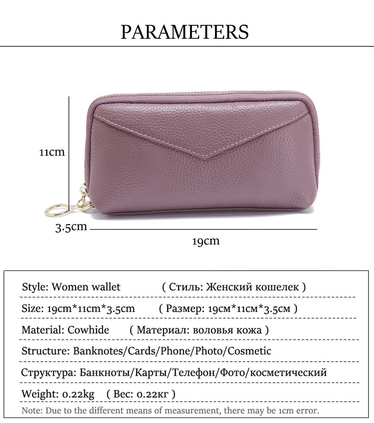 New Women Wallets Genuine Leather Purse Big Capacity Money Bag Female Zipper Purse Phone Pocket Card Holders Clutch Moda Mujer