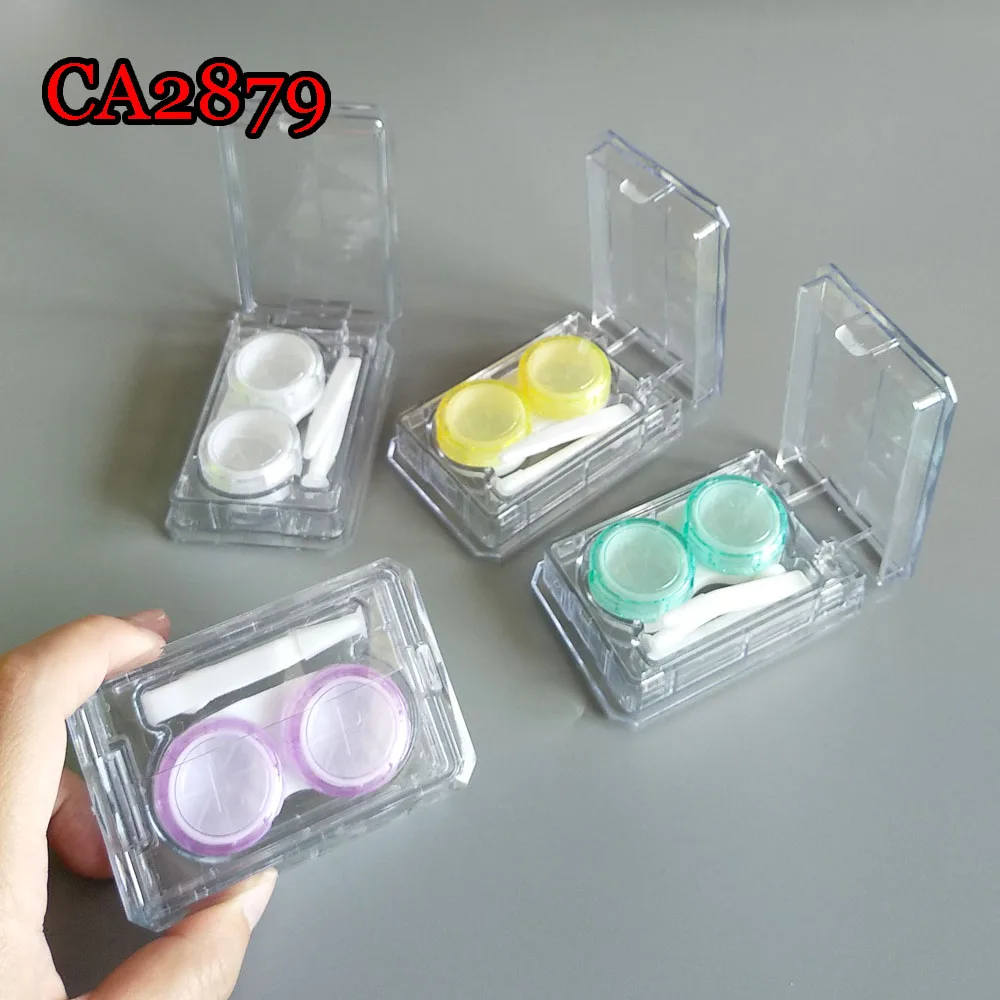 

Travel Portable Plastic Contact Lens Case for Men and Women Container Holder Lenses Eye lashes Storage Box Make up Tool CA2879