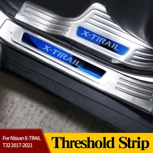 

Threshold Strip For Nissan X-TRAIL T32 2017-2021 Stainless Steel Welcome Pedal Wear-resistant Exterior Supplies Accessories