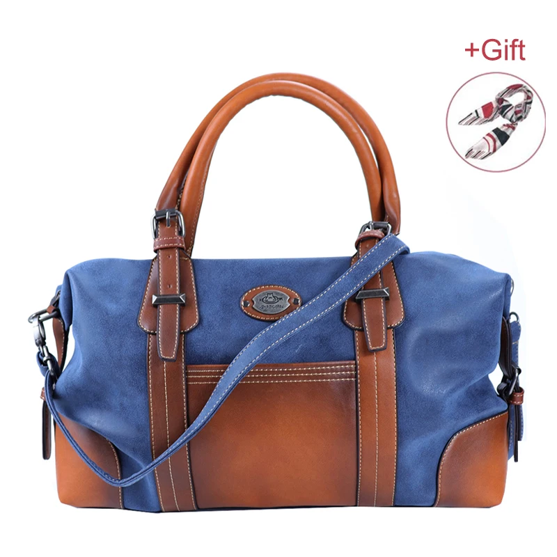 

New Genuine Leather Women's Handbags Vintage Patchwork Ladies Shoulder Bag Large Capacity Casual Tote for Female Travel Outdoor