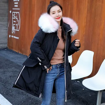 

Pregnant Women Coat Korean Version Of Maternity Winter Wear XL Long Down Cotton Pad Waterproof Jacket Maternity Thick Coat