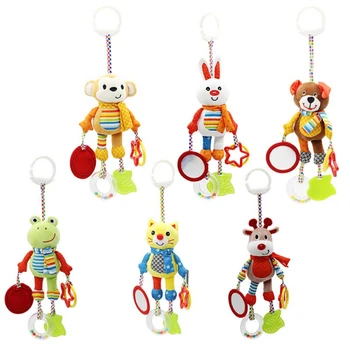 

Soft Infant Crib Bed Stroller Toy Spiral Baby Toy For Newborns Car Seat Educational Rattle Baby Towel Education Toys u