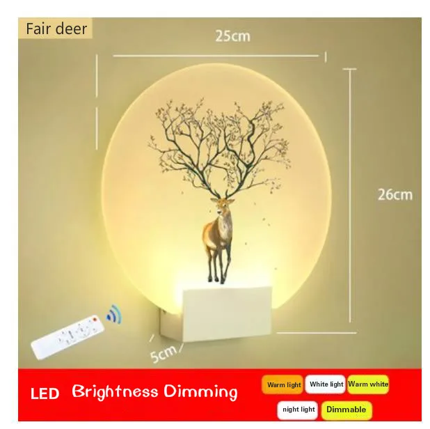 CHUSUKRU Modern Romantic Loveliness Classic Picture Wall Lamp for Bedside Bedroom Stair Corridor Porch Nordic Home LED Lighting | Освещение