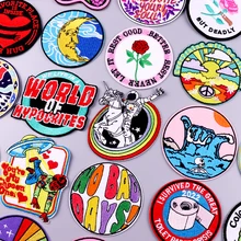 

Letters Patch Iron On Patches For Clothing Thermoadhesive Patches On Clothes Slogan Embroidered Sticker Badges Patch For Clothes