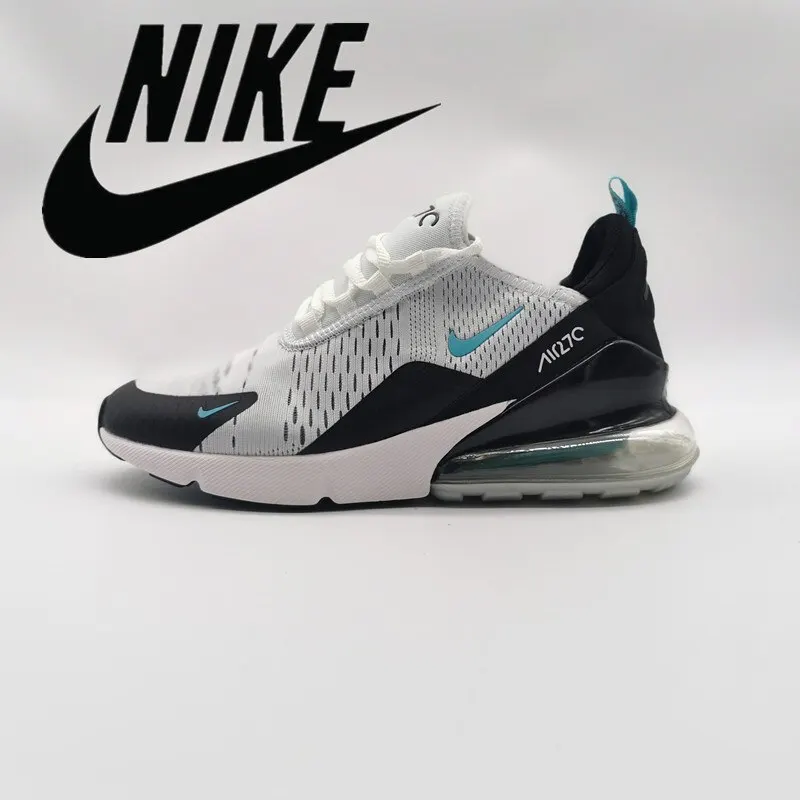 NIKE zapatillas de correr Air Max 270 para hombre y mujer, deportivas a la moda, blancas, y negras, cómodas y transpirables|Zapatillas correr| - AliExpress