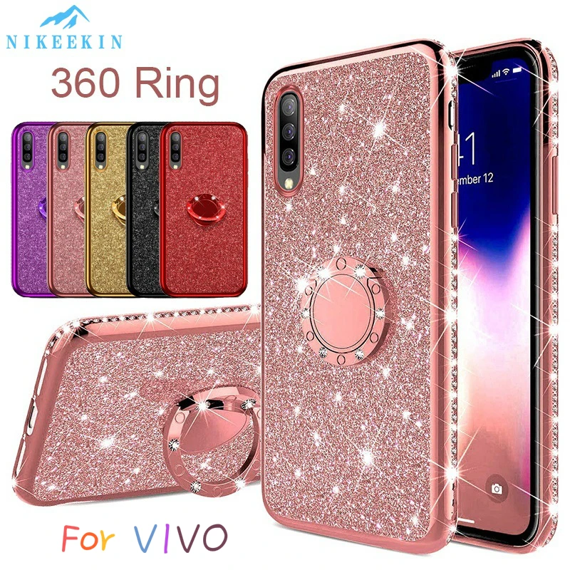 Мягкий чехол со стразами для VIVO S5 IQOO V17 NEO S1 Pro NEX A S 3 блестящий с кристаллами Z1X Z3i Z5