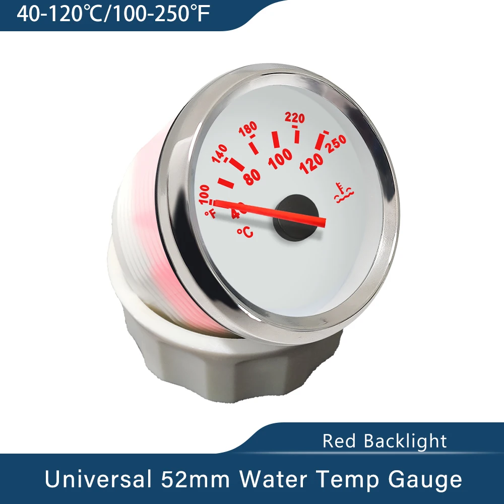 Eling New Universal 52mm Waterproof Marine Auto Water Temp Gauge
