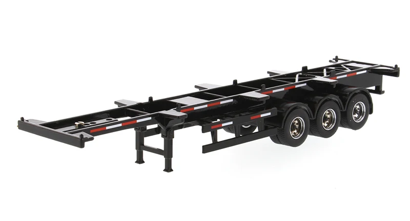 New DM 1/50 Scale 40' Container Skeletal Trailer In Black Trailer Only By Diecast Masters 91024 for Collection